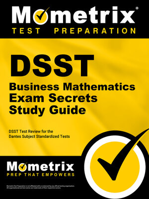 cover image of DSST Business Mathematics Exam Secrets Study Guide